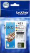 Brother LC421VAL - Inktcartridge - Zwart / Multicolor
