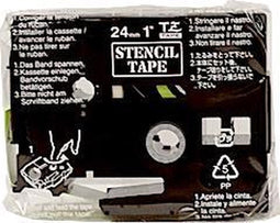 Brother STe-151 Labeltape sjabloon Tapekleur: Transparant Tekstkleur: Wit 24 mm 3 m