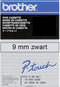 Brother TC-M91 9mm zwart op transparante tape labelprinter-tape