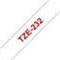 Brother TZe-232 Rood op wit