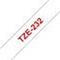 Brother TZe-232 Rood op wit