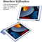 imoshion Tablet Hoes Geschikt voor iPad 8 10.2 (2020) 8e generatie / iPad 7 10.2 (2019) 7e generatie / iPad 9 10.2 (2021) 9e generatie - imoshion Trifold Hardcase Bookcase - Paars /Paars