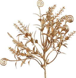 PTMD Leaves Plant Divers Kunsttak - 14 x 12 x 25 cm - Goud