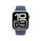 Apple Watch Series 10 - Smartwatch - GPS - 42mm - Aluminium - Sportbandje S/M - Zilver (Blauw)