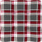 vidaXL - Palletkussens - 2 - st - ruitpatroon - stof - rood