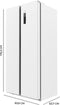 Cecotec 02437 - Vrijstaand Amerikaanse deur - 430 l - Wit