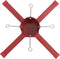 vidaXL - Kerstboomstandaard - 61x61x15,5 - cm - rood