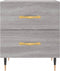 vidaXL - Nachtkastje - 40x35x47,5 - cm - bewerkt - hout - grijs - sonoma - eikenkleur