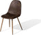 BRUCE - Eetkamerstoel - Donkerbruin - Kunstleer