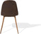 BRUCE - Eetkamerstoel - Donkerbruin - Kunstleer
