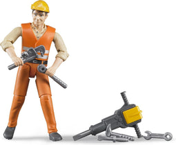 Bruder bouwvakker 10,7cm met ass (60020)