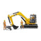 BRUDER Cat Mini Excavator with worker