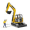 BRUDER Cat Mini Excavator with worker