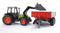 Bruder - Claas Nectis 267 F with frontloader and tipping trailer (BR2112)