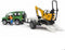 Bruder - Land Rover Defender Station Wagon + JCB Micro Excavator (2593)