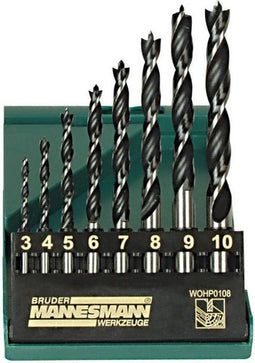 Brüder Mannesmann 54308 8-delige Houtborenset - 3-10mm