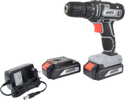 Brüder Mannesmann accuboorschroefmachine 2x20 V 1,5 Ah - inclusief 2 Lithium accu's - snellader - in handige koffer - Met Werklicht