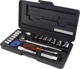 Brüder Mannesmann M 206 Dopsleutelset Metrisch 1/4 (6.3 mm), 3/8 (10 mm) 20-delig