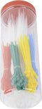 Brüder Mannesmann M13051 Kabelbinder 100 mm, 200 mm Wit, Rood, Groen, Geel, Blauw 300 stuk(s)