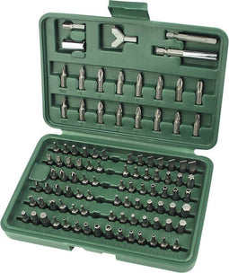 Brüder Mannesmann M29800 Bitset 100-delig Plat, Kruiskop Phillips, Kruiskop Pozidriv, Inbus, Binnen-vierkant (Robertson