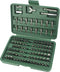 Brüder Mannesmann M29800 Bitset 100-delig Plat, Kruiskop Phillips, Kruiskop Pozidriv, Inbus, Binnen-vierkant (Robertson