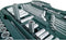 Brüder Mannesmann M98430 Dopsleutelset Metrisch 1/4 (6.3 mm), 3/8 (10 mm), 1/2 (12.5 mm) 215-delig