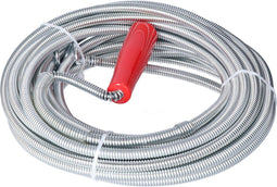 Bruder Mannesmann Rioolveer gootsteenontstopper - metaal - 10 meter - dia 9 mm - ontstoppingsveer