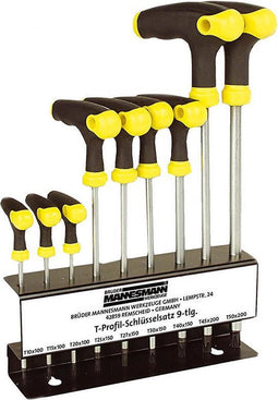 Brüder Mannesmann Torx T-grepen (set 9 stuks) in standaard