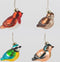 Bruin Brits vogeltje kerstbal - Sass & Belle