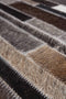 Bruin Grijs vloerkleed - 80x150 cm - A-symmetrisch patroon - Modern