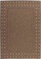 Bruin vloerkleed - 160x230 cm - Effen A-symmetrisch patroon - Modern