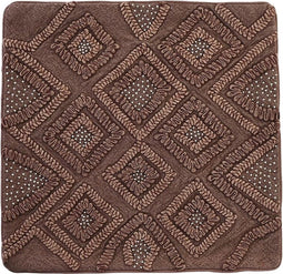 Bruine Kussenhoes Voor Bank Kussen (50 x 1 x 50 cm)