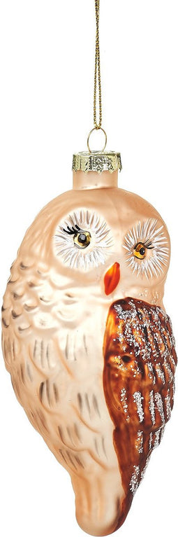 BRUINE UIL KERSTHANGER GLAS - SASS & BELLE
