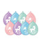 Bruna office - Ballonen unicorn 30 cm 8 stuks pastel | 6 stuks
