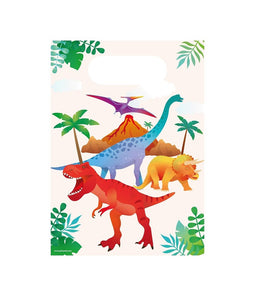 Bruna office - Cadeau tasjes dino papier 23x16cm 6 stuks