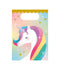 Bruna office - Cadeau tasjes unicorn papier 23x16cm 6 stuks
