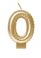 Bruna office - Foil balloon candle gold 0 | 4 stuks