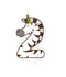 Bruna office - Jungle candle 2 zebra | 4 stuks