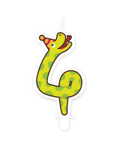 Bruna office - Jungle candle 4 snake | 4 stuks