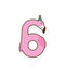 Bruna office - Jungle candle 6 flamingo | 4 stuks