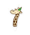 Bruna office - Jungle candle 7 giraffe | 4 stuks