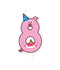 Bruna office - Jungle candle 8 pig | 4 stuks