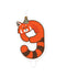 Bruna office - Jungle candle 9 red panda | 4 stuks