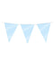 Bruna office - Party flag foil baby blue | 6 stuks