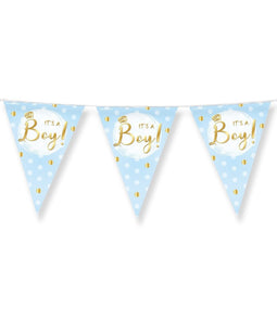 Bruna office - Party flags foil it's a boy! | 6 stuks