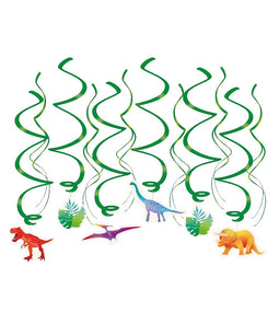 Bruna office - Swirl decorations dino | 6 stuks