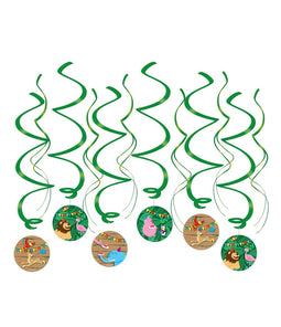 Bruna office - Swirl decorations jungle | 6 stuks