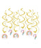 Bruna office - Swirl decorations unicorn | 6 stuks