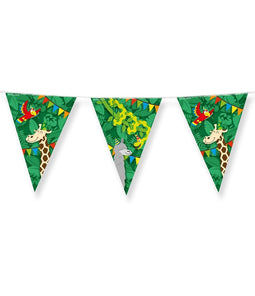 Bruna office - Vlaggenlijn jungle cartoon folie 10 meter | 6 stuks