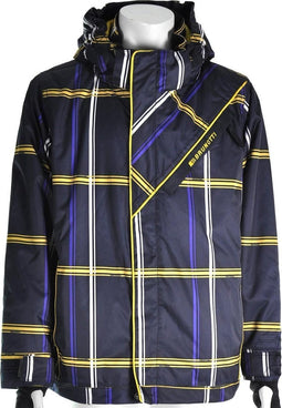 Brunotti Magnusos Boys Jacket - Winterjas - Kinderen - Maat 152 - Navy;Geel;Paars